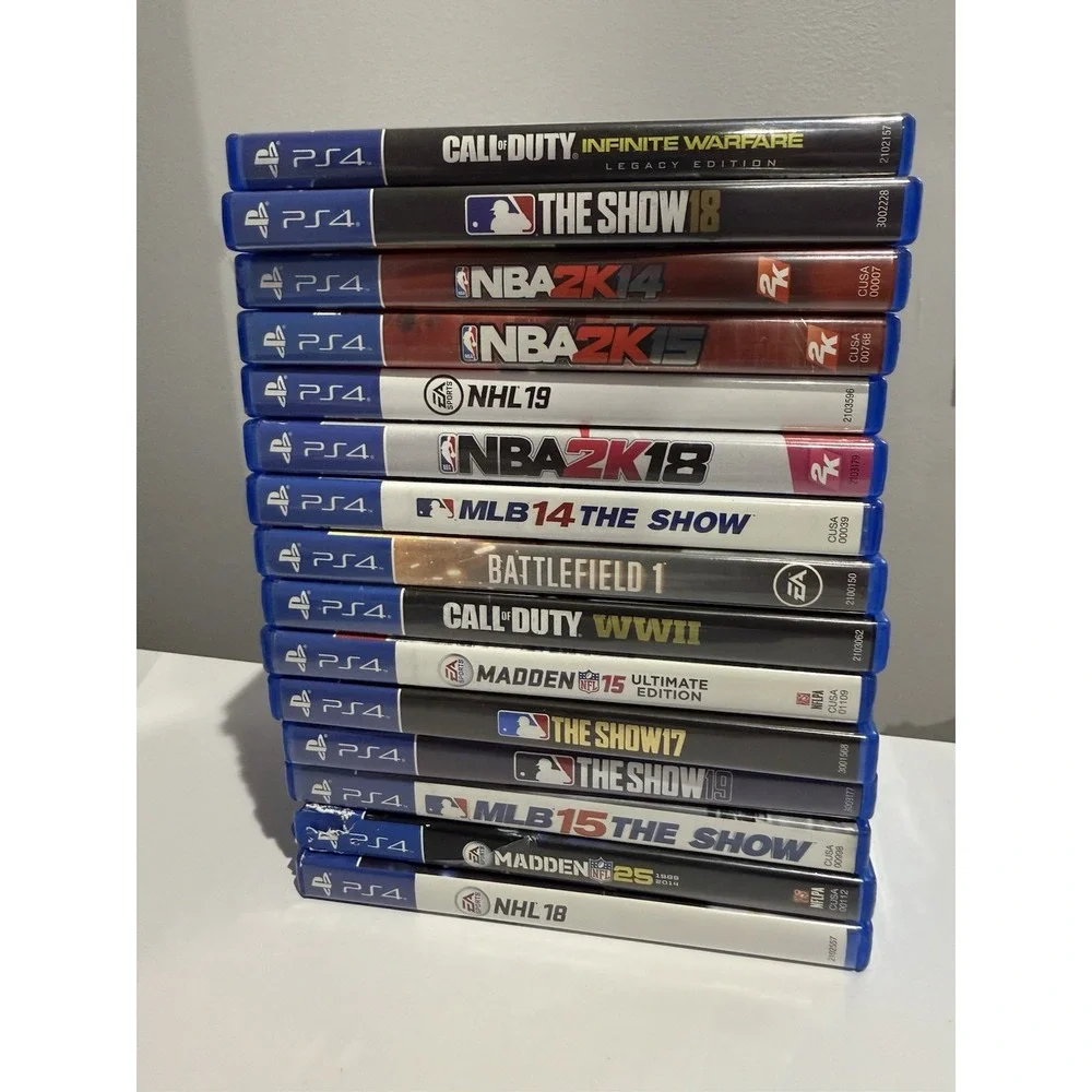 PS4 Game Lot Of‎ 15 NHL NBA CALL OF DUTY MADDEN